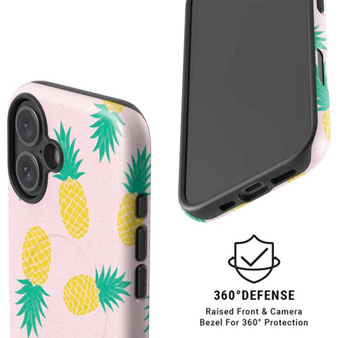 Summer Pineapples iPhone 16 Plus Magsafe Impact Case